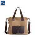 19" Top Canvas Large Capacity Shopping  Bag Crossbody Bag  Shopping Bag Cotton